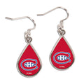Montreal Canadiens NHL WinCraft Tear Drop Team Logo Earrings product image 1, provided for visual reference and product