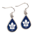 Toronto Maple Leafs NHL WinCraft Tear Drop Team Logo Earrings product image 1, provided for visual reference and product