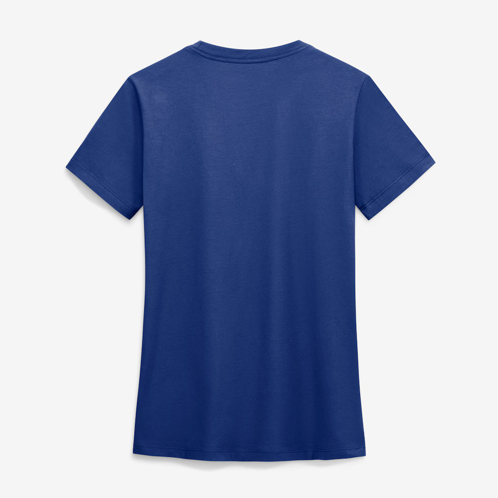 Toronto Blue Jays MLB Nike Women Royal Blue 50th Anniversary Fadeaway T-Shirt product image 2, provided for visual reference